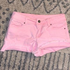 Neon pink shorts!